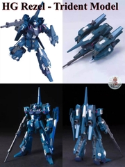 Mô hình lắp ráp HG 1/144 ReZEL RGZ-95 - Trident Model