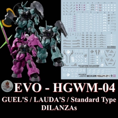 Decal nước HGWM-04 Standard / GUEL'S / LAUDA'S DILANZAs - EVO