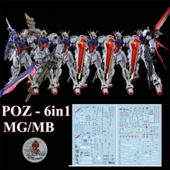 Decal nước MG MB Perfect Strike 6in1 (Aile/Sword/Launcher/...) các loại