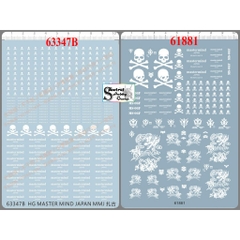 Decal nước dán mô hình Gundam Master Mind Japan skull and crossbones MMJ - Water sticker