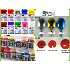 Sơn mô hình Gaia Sunin màu Candy Clear Fluorescent color Red Orange Blue Yellow Purple Green... paint lacquer