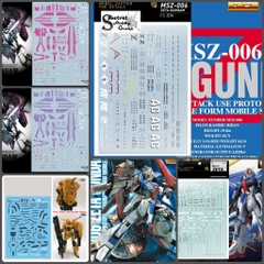 Decal nước Zeta PLUS A1 C1 Z3 Red ver.ka PG MG RG HG các loại Water sticker