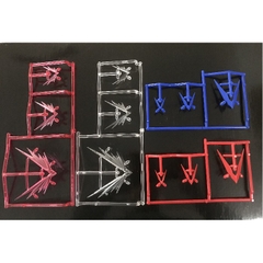 PHụ kiện mô hình bộ sừng Custom Astray Red Blue Frame RG HG MG