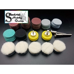 Bông đánh bóng 25mm gắn máy mài mini grinding self-adhesive sandpaper polishing