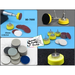 Nhám giấy, xốp dính đánh bóng 25mm gắn máy mài mini sandpaper disc #400-7000 grinding self-adhesive polishing