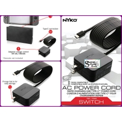 Bộ sạc nhanh Type C cho nintendo switch và các thiết bị mobile 15V 2.6A / 5V 1.5A Fast Charge NS NYKO