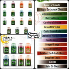Sơn mô hình Citadel Shade color paint các màu