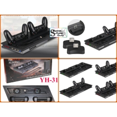 Đế tản nhiệt máy chơi game PS4 Pro/Slim Ultrathin Charging Heat Sink stand Cooling Fan Dobe