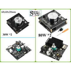 Mạch khuếch đại âm thanh HIFI 2.0 bluetooth 5.0 30W *2 80W*2 chất lượng cao Digital Audio Amplifier