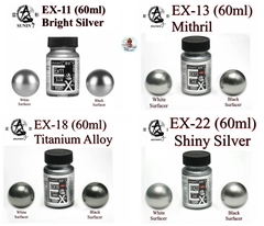 Sơn Sunin EX chất lượng cao màu bạc màu thép Titanium Mithril Silver Shiny