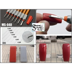 Chisel MS048 tạo lằn kẻ line cho mô hình kèm cán Precision Metal Engraving Push Knife