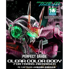 Phụ kiện lắp ráp PG 1/60 Clear color body for Trans am 00 Raiser gundam bandai