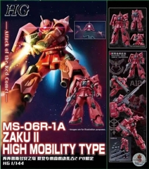 Mô hình lắp ráp HG 1/144 MS-06R-1A Zaku II High Mobility -Xingdong (Starry Night) model