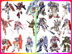 Decal lụa silk sticker F0322-03/04 gundam Cartoon Animation cho Laptop Mobile Phone vật dụng
