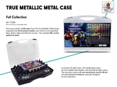 Sơn mô hình Vallejo AV77250 80 màu True Metallic Metal Case set colors
