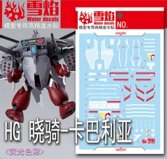 Decal nước dán mô hình Cavalier Aifrid gundam seed water sticker các loại