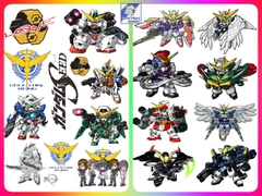 Decal lụa silk sticker F0083-02/03 gundam Cartoon Animation cho Laptop Mobile Phone vật dụng