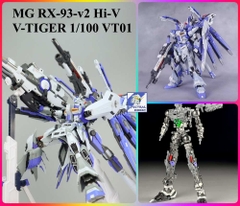 Mô hình lắp ráp MG 1/100 Hi-Nu RX-93v2 V-Tiger VT01 Hinu metal frame YUJIAO