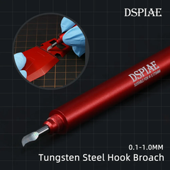 DSPIAE Chisel móc câu kẻ tạo line Tungsten Carbide Engraving Tip 0.1-1mm