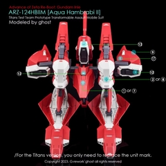 Decal dán mô hình Aqua Hambrabi II ARZ-124HBIIM các loại MG HG - Water sticker