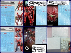 Decal nước dán mô hình SINANJU MG RG HG các loại Water sticker