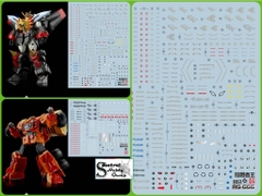 Decal nước dán mô hình RG Gaogaigar Hammer GGG các loại Water sticker