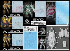 Decal nước dán mô hình RG HG UNICORN BANSHEE Full Armor FA Perfectibility Water sticker