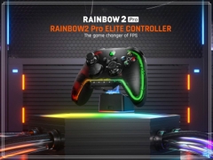 Tay cầm chơi game không dây BIGBIG Won Rainbow 2 Pro RGB Light Wireless 2.4G Bluetooth cho PC iOS Android Switch