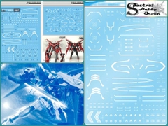 Decal nước dán mô hình Exia Amazing Dark Master MG HG Water sticker