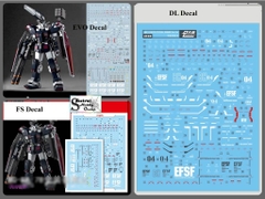 Decal nước dán mô hình FA78 Full Armor Thunderbolt FA-78 HG MG các loại Water sticker