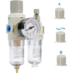 Điều áp lọc nước AIRTAC Pneumatic FRL AFC2000 Compressed Air Filter Pressure Regulator Dual Unit