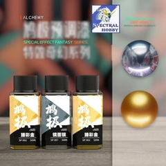 Sơn mô hình Alchemy Paint Fantasy Chrome Silver Prestige Gold - pha sẵn
