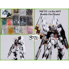Mô hình lắp ráp MG 1/100 Nu Gundam ver.KA RX93 double fin funnel kèm Base + Decal 6619 Daban