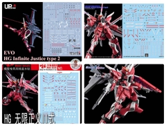Decal nước HG Infinite Justice Type 2 các loại