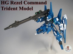 Mô hình lắp ráp HG 1/144 ReZEL Commander Type RGZ-95C - Trident Model