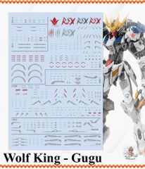 Decal nước dán Barbatos Lupus Rex Wolf King các loại - Water sticker