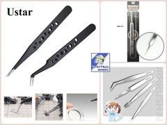 Nhíp gắp tweezers thẳng cong dẹt nhọn Ustar các loại