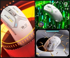Chuột không dây gaming INPHIC IN10 bluetooth 3 mode cảm biến PAW3395 8000hz led RGB wireless 2.4g