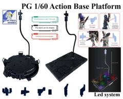 Đế giá đỡ Action base PG cho mô hình gundam 1/60 stand platform led light system VT model