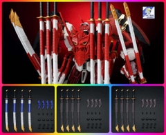 Phụ kiện lắp ráp EW mg hirm 1/100 4 kiếm sword astray katana set (red/blue/noir)