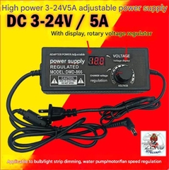 Nguồn điều chỉnh Adapter DC 3-24V 3A 5A 72w 120w màn hiển thị adjustable voltage power digital display