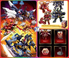 Mô hình lắp ráp Origin Spirit War Chronicles Rosefinch Raven Scorpion musha Black Tortoise SEMBO BLOCK