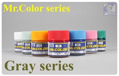 Sơn mô hình Mr.hobby color Gray series (các tông màu xám) paint lacquer C-series