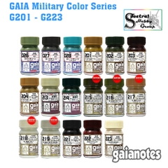 Sơn mô hình GAIA Sunin màu quân sự xanh xám sa mạc Limitary color Tank Camouflage lacquer paint