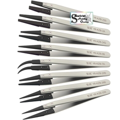 Nhíp gắp YR-KZB Anti-static tweezers stainless steel head plastic