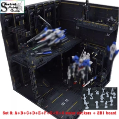 Mô hình lắp ghép CG Domain Base sa bàn xưởng set 8 bộ HANGAR
