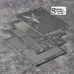 Dụng cụ COR bảng mẫu cắt masking template Metal Cover Tape Cutting Plate GJ3024