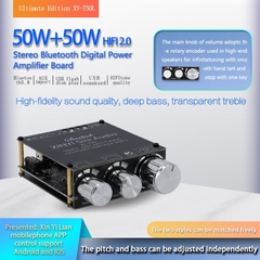 Mạch khuếch đại âm thanh Sinilink 50w*2 Bluetooth 5.0 XY-T50L Digital Audio Power Amplifier 2.0