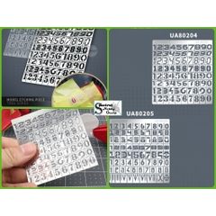 Dụng cụ mô hình Ustar metal masking số UA80204/80205 Chariot Number Digital Spray Plate