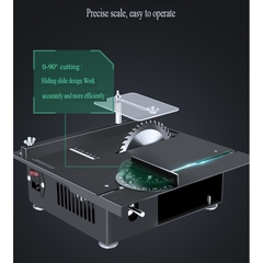 Máy mài khoan cắt cưa bàn đa năng 1200W desktop mini table saw LONGXIANG
